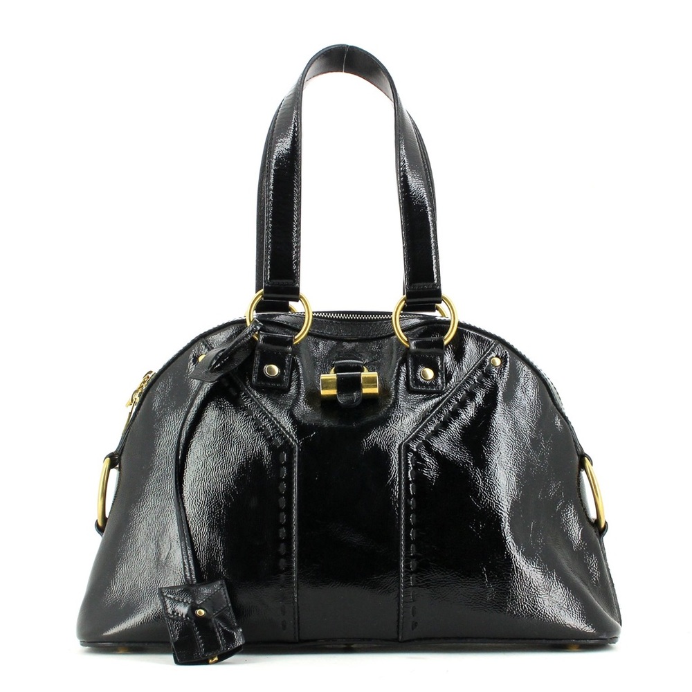YSL Muse Enamel Patent Handbag